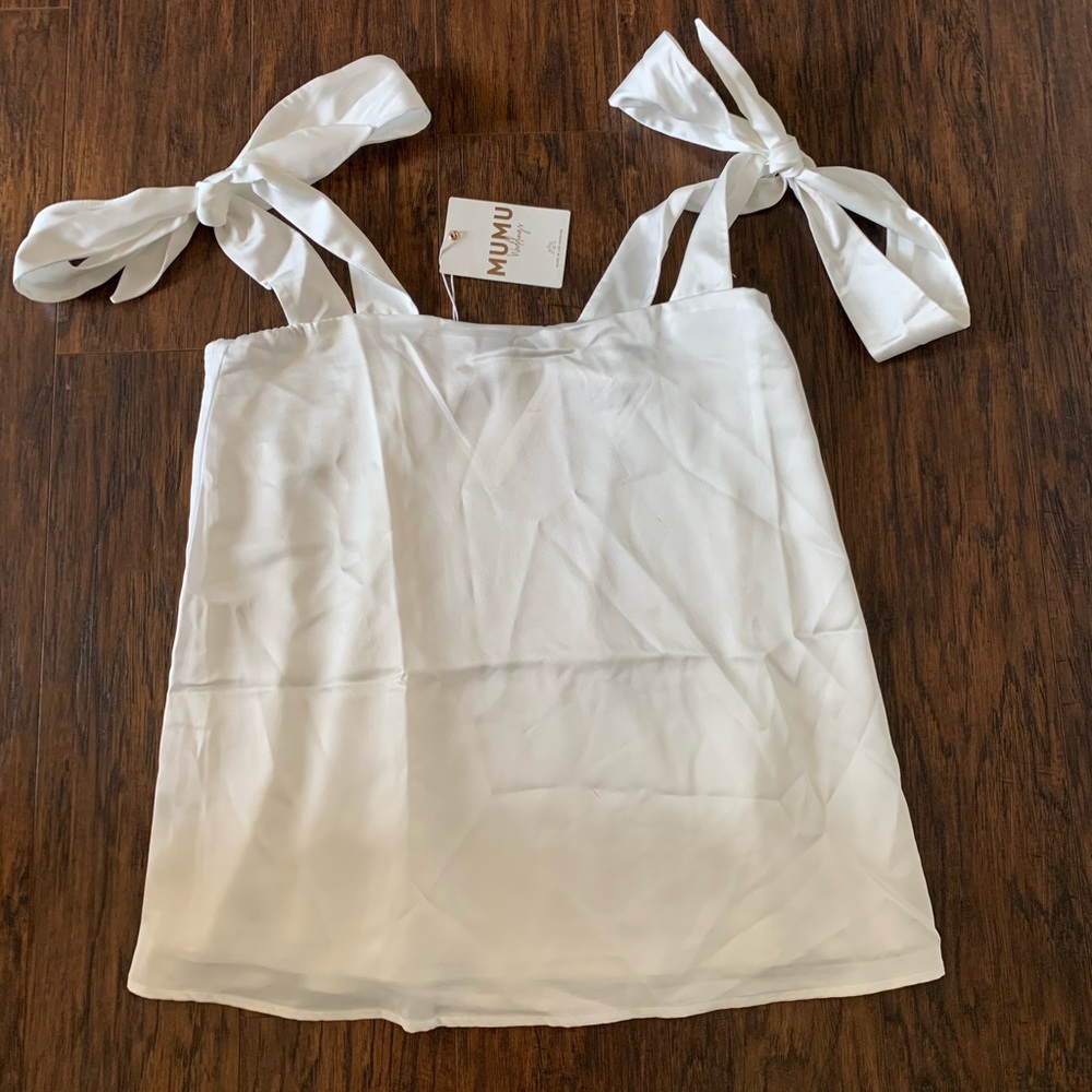 Show Me Your Mumu White Bridal Tank